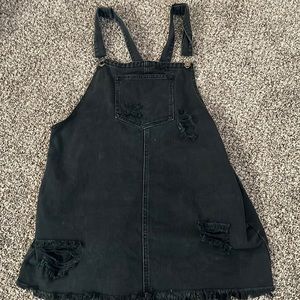 Black Denim jumper dress